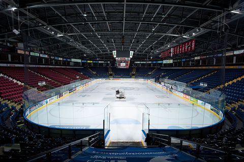 kelowna, canada   january 14 the zamboni makes its way across the ice surface prior to the game between the kelowna rockets and the tri city americans on january 14, 2015 at prospera place in kelowna, british columbia, canada  photo by marissa baeckergetty images
