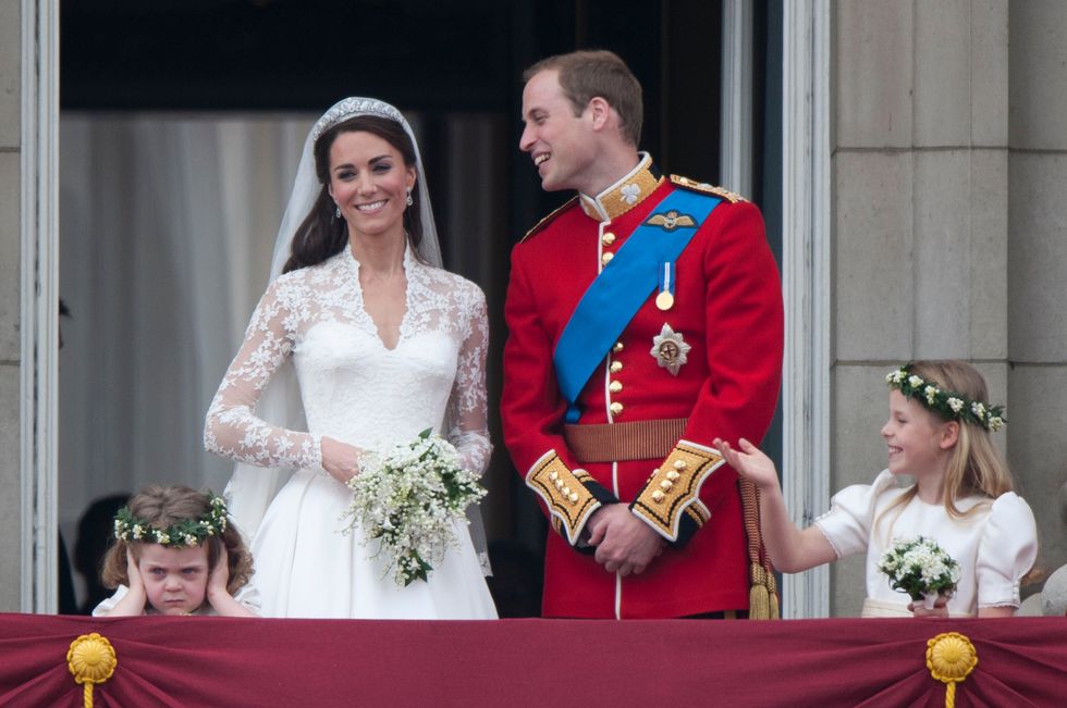 Kate Middleton y el príncipe Guillermo en su boda