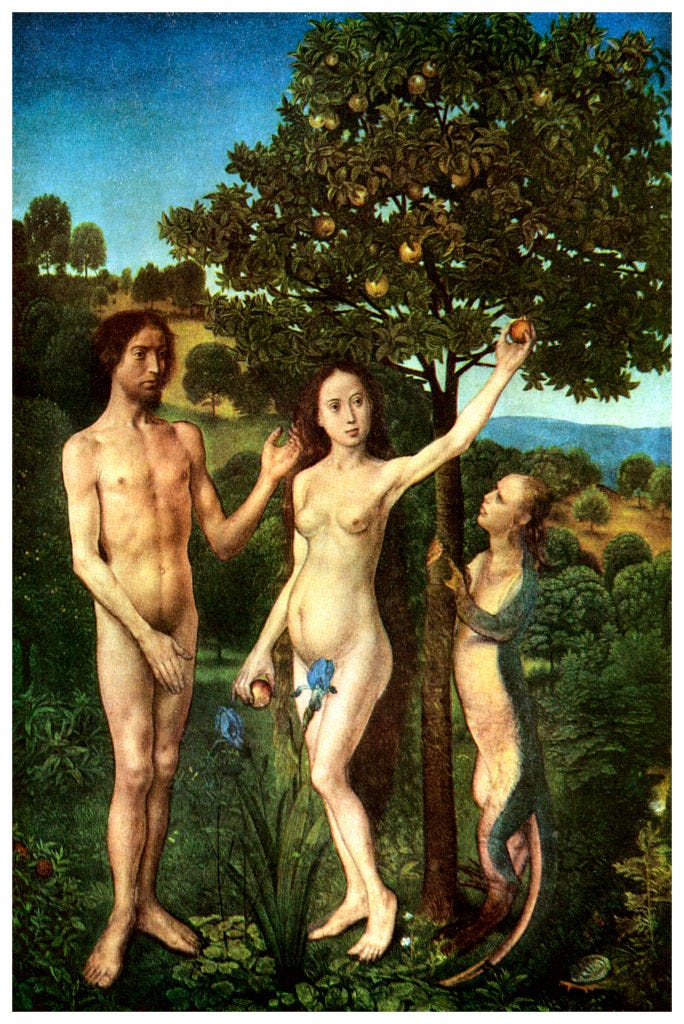 the fall of adam and eve, c1467 1468 (1956) from the kunsthistorisches museum, vienna