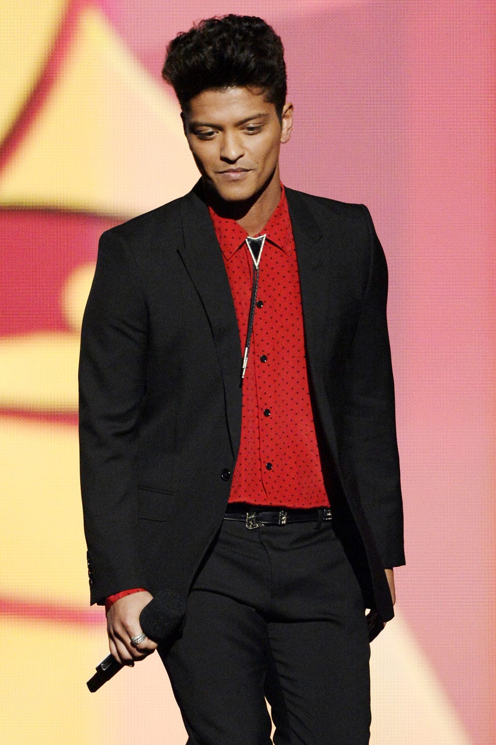 bruno mars red shirt