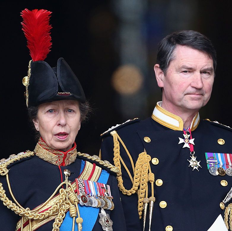 london, england   march 13  princess anne, princess royal and timothy laurence leave st pauls cathedral after a service of commemoration for troops who were stationed in afghanistan on march 13, 2015 in london, england  photo by chris jacksongetty images