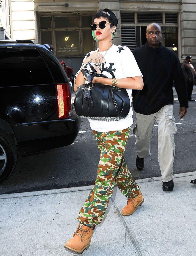 new york, ny october 01: rihanna is seen on october 01, 2012 in new york city. (photo by disciullo/bauer griffin/gc images)