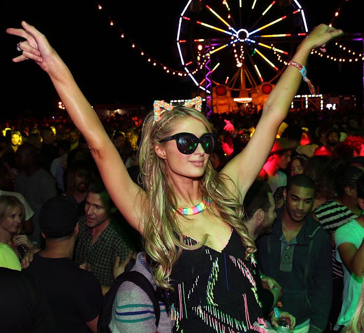 thermal, ca   april 11  paris hilton attends the neon carnival with pacsun, dope the movie and tequila don julio at the thermal hangar on april 11, 2015 in thermal, california  photo by jesse grantgetty images for neon carnival