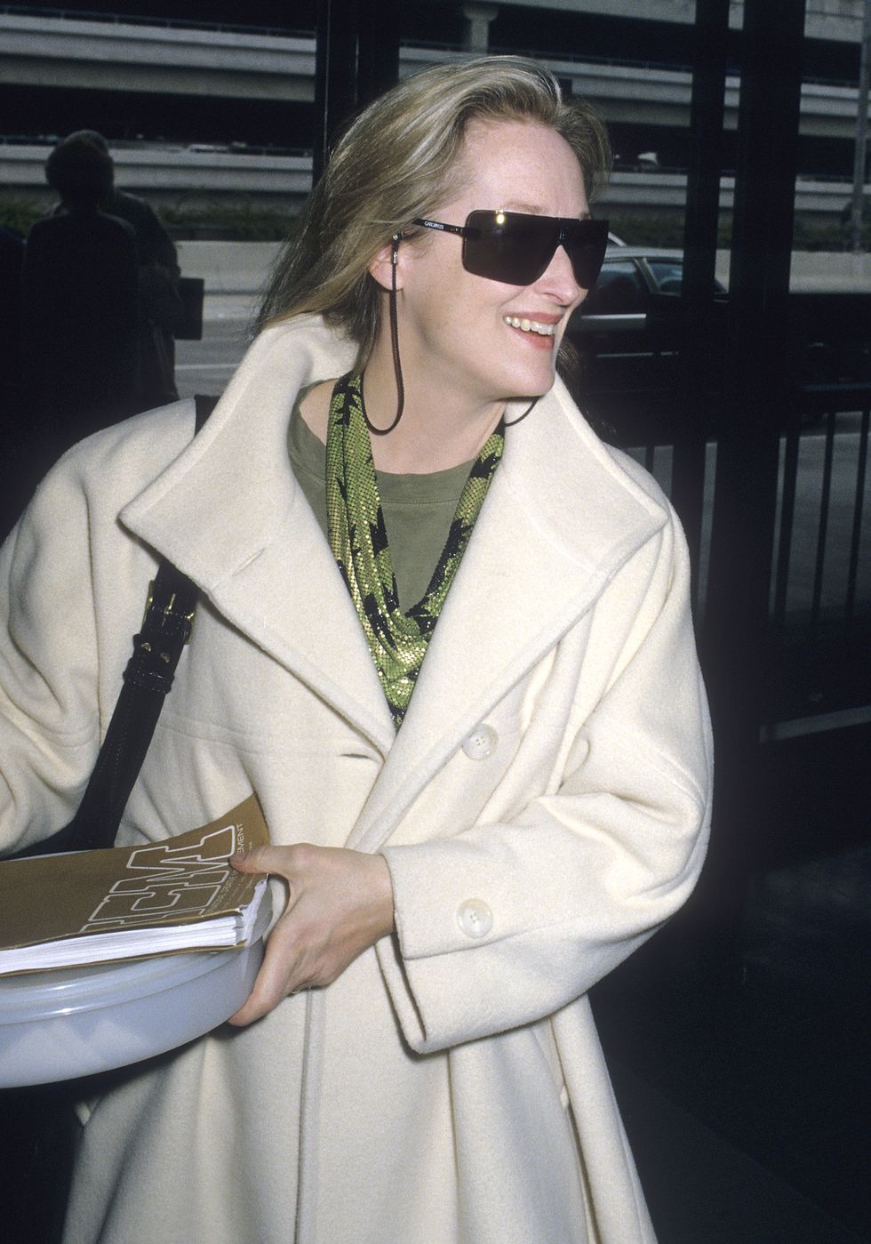 Meryl Streep con gafas de sol estilo ciclista