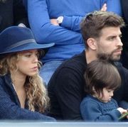barcelona, spain   april 26  singer shakira, barcelona football player gerard pique and their son milan pique attend the final during day seven of the barcelona open banc sabadell on april 26, 2015 in barcelona, spain  photo by europa presseuropa press via getty images
