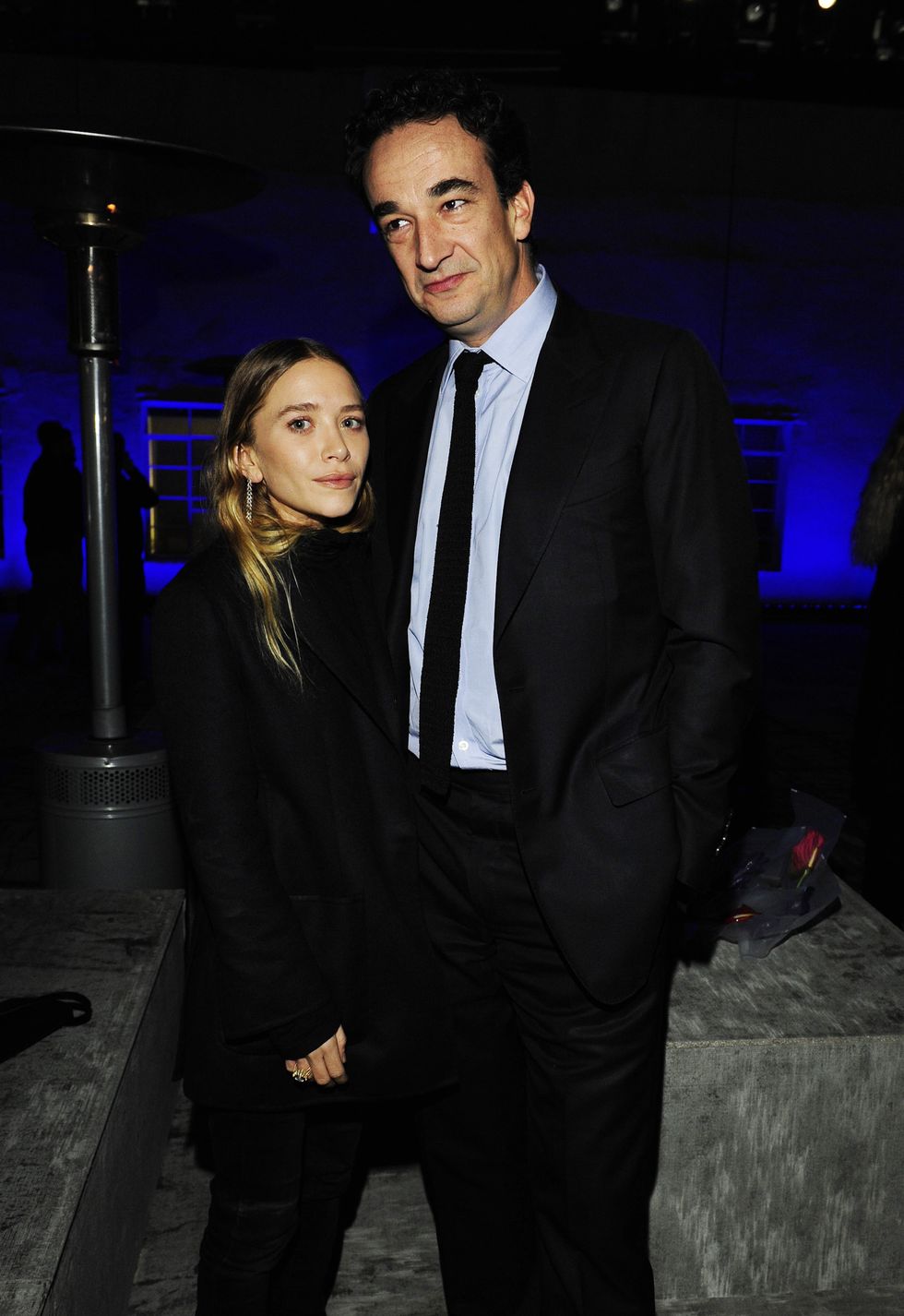 los angeles, ca   december 5  mary kate olsen, olivier sarkozy attend the just one eye launch of the utilitarian backpack event at just one eye on december 5, 2014 in hollywood, california  photo by amy graveswireimage