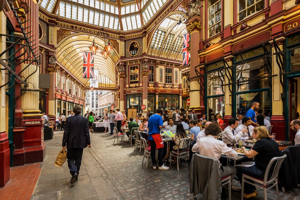 de leidenhall market in londen