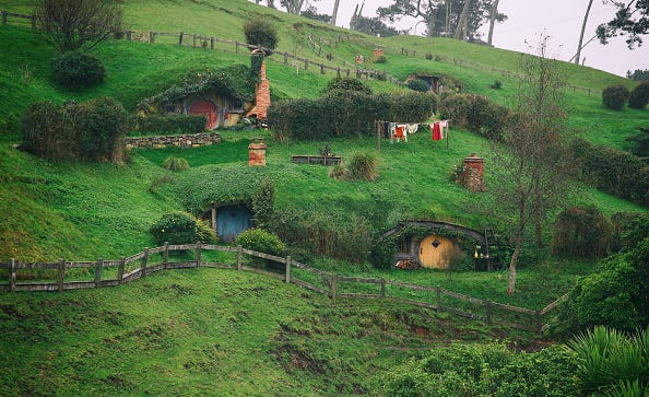 movie interior design matamata, new zealand june 19: (editors note: a digital filter has been applied to this image) a general view of the shire is seen at the hobbiton movie set where lord of the rings and the hobbit trilogies were filmed, during the fifa u 20 world cup on june 19, 2015 in matamata, new zealand. (photo by alex livesey fifa/fifa via getty images)