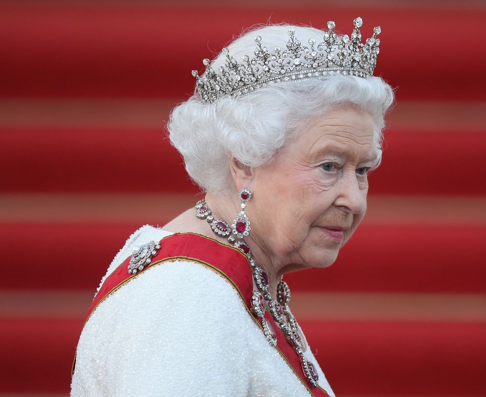 the queen in ’granny’s tiara’