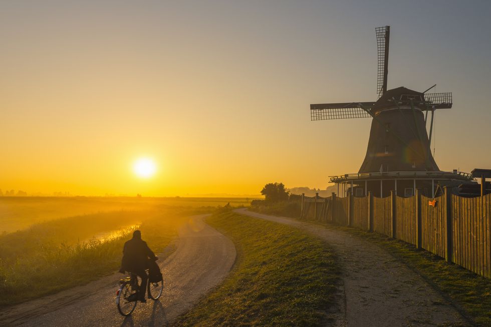 Netherlands, Zaanse Schans, Windmills