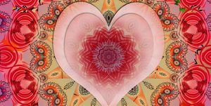 Heart, Pattern, Pink, Red, Design, Organ, Visual arts, Love, Heart, Illustration, 