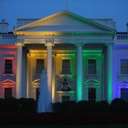 washington, dc june 26 rainbow colored lights shine on the white house to celebrate todays us supreme court ruling in favor of same sex marriage june 26, 2015 in washington, dc today the high court ruled 5 4 that the constitution guarantees a right to same sex marriage in all 50 states photo by mark wilsongetty images