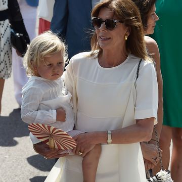 monaco july 11 princess caroline of hanover and grandson sasha casiraghi attend the first day of the 10th anniversary on the throne celebrations on july 11, 2015 in monaco, monaco photo by pascal le segretaingetty images