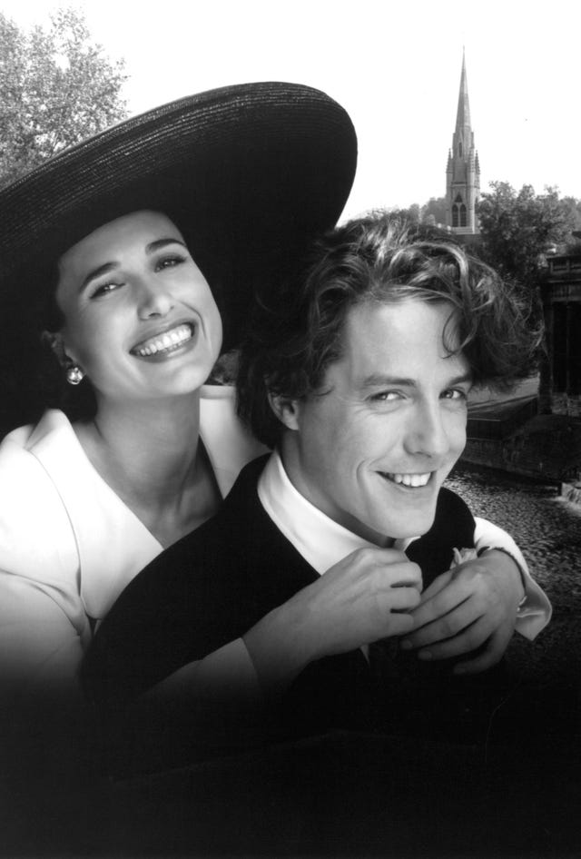 andie macdowell y hugh grant cuatro bodas y un funeral 1994 ellees