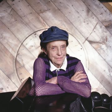 french american artist and sculptor louise bourgeois photographed in her studio in the chelsea, manhattan, 1982 photo by jack mitchellgetty images