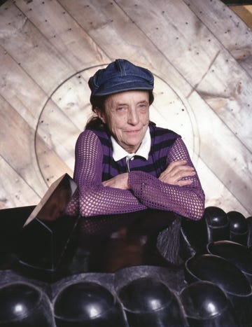 french american artist and sculptor louise bourgeois photographed in her studio in the chelsea, manhattan, 1982 photo by jack mitchellgetty images