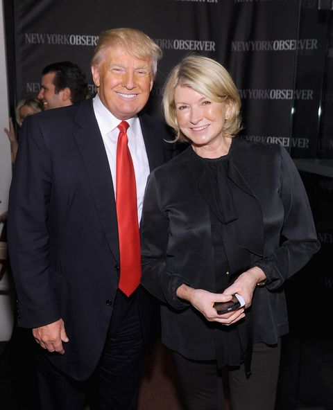 Donald Trump and Martha Stewart