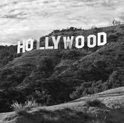 Hollywood Sign Black and White