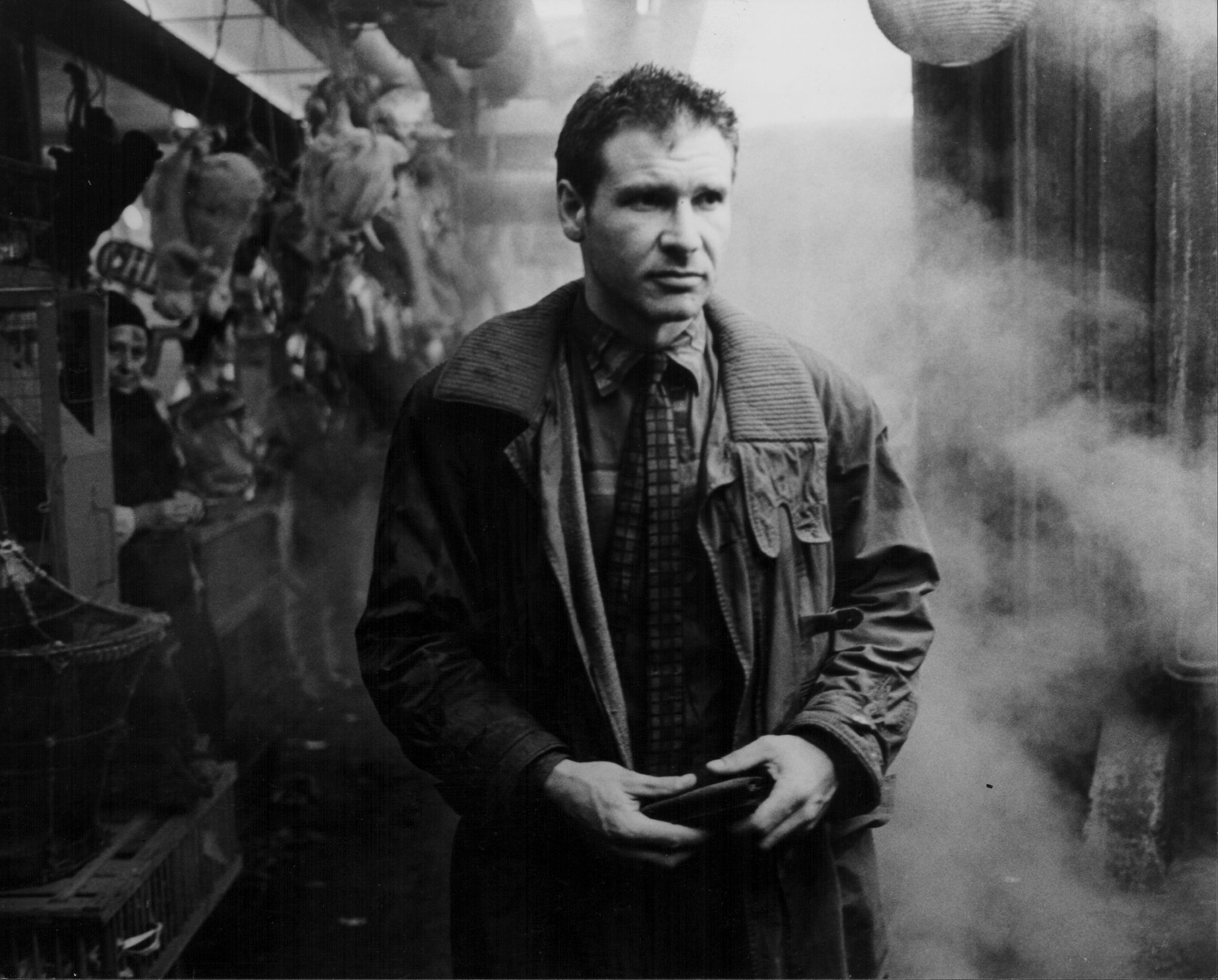 actor harrison ford in a scene from the movie 'blade runner', 1982 photo by stanley bielecki movie collectiongetty images