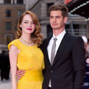 london, england   april 10  emma stone and andrew garfield attend the world premiere of the amazing spider man 2 held at the odeon leicester square on april 10, 2014 in london, england  photo by karwai tangwireimage