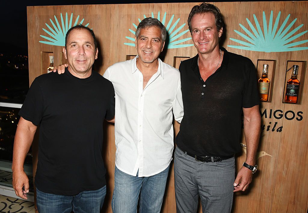 Mike Meldman, George Clooney, and Rande Gerber