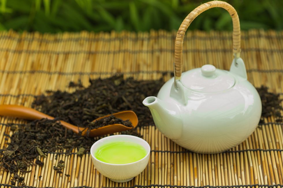 japanese green tea set, for background