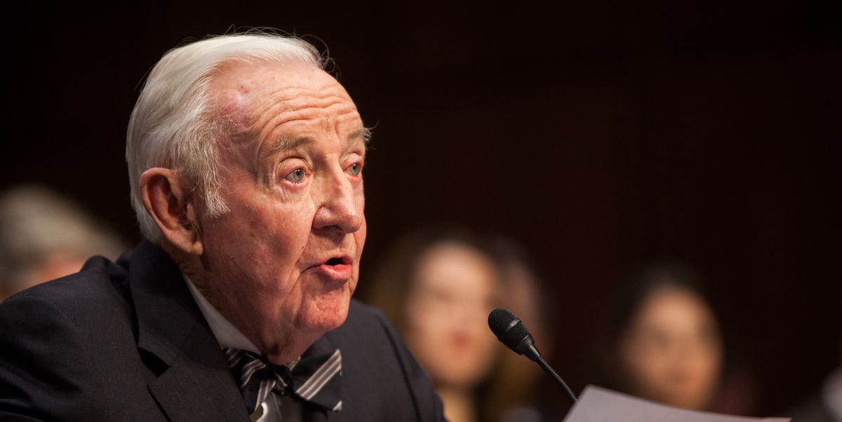 Former Supreme Court Justice John Paul Stevens Testifies To Senate Committee On Campaign Finance