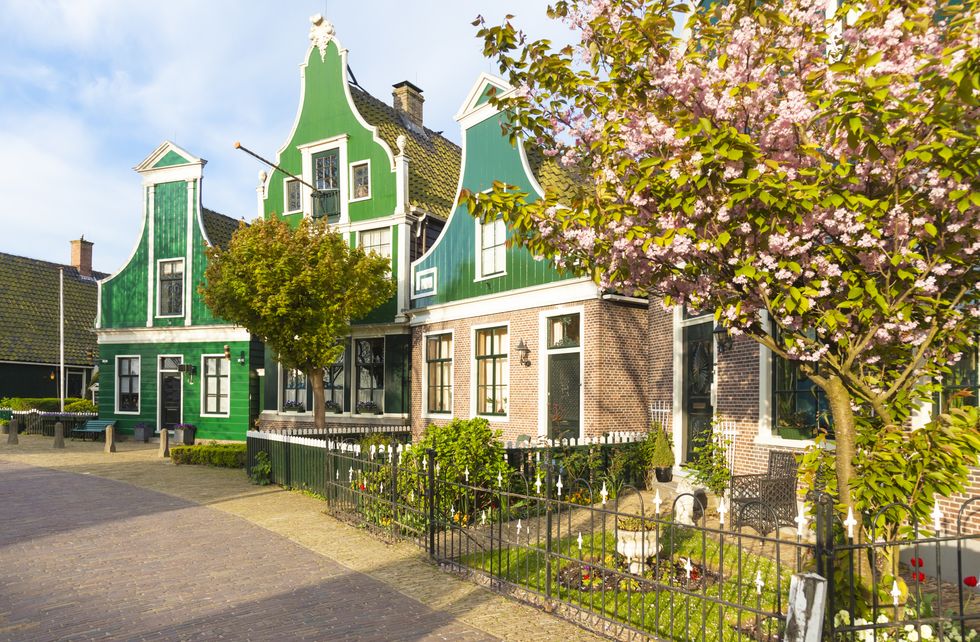 Historical Dutch houses in Zaanse Schans