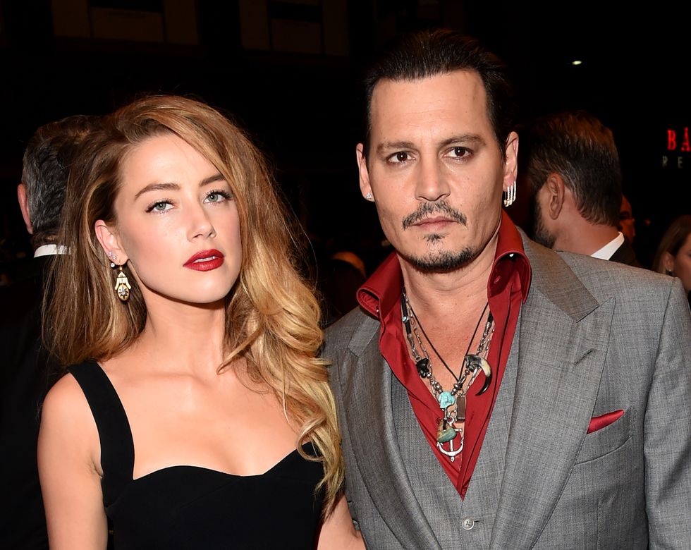 toronto, on   september 14  actors amber heard l and johnny depp attend the black mass premiere during the 2015 toronto international film festival at the elgin on september 14, 2015 in toronto, canada  photo by jason merrittgetty images