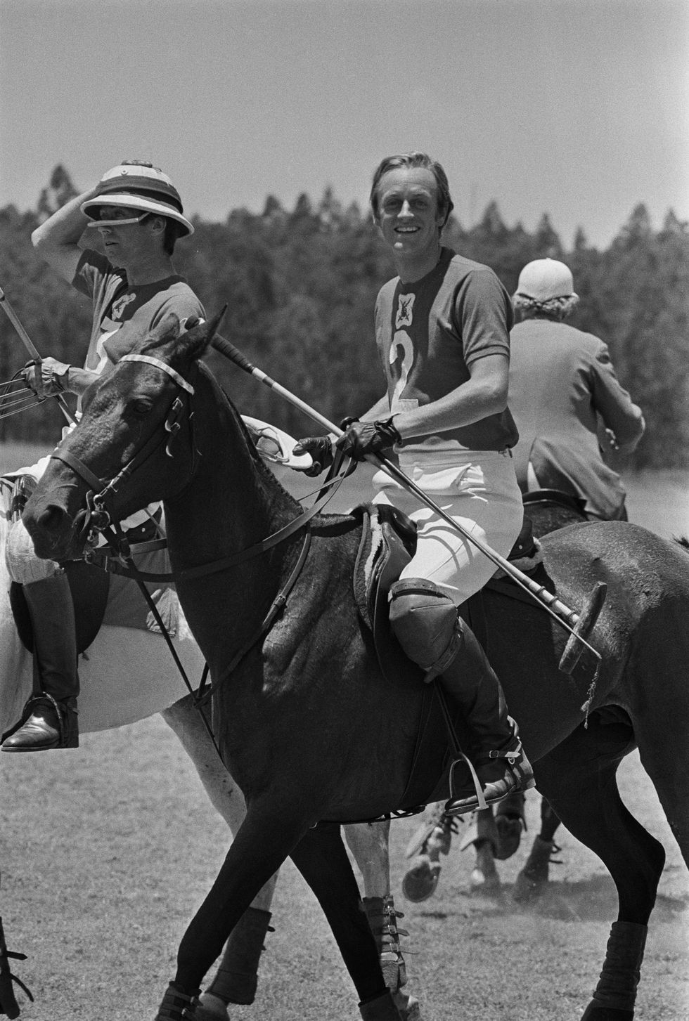 british army officer andrew parker bowles playing polo in kenya, 1971 photo by anwar husseingetty images