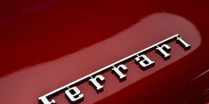Vehicle, Car, Red, Emblem, Trademark, Symbol, 