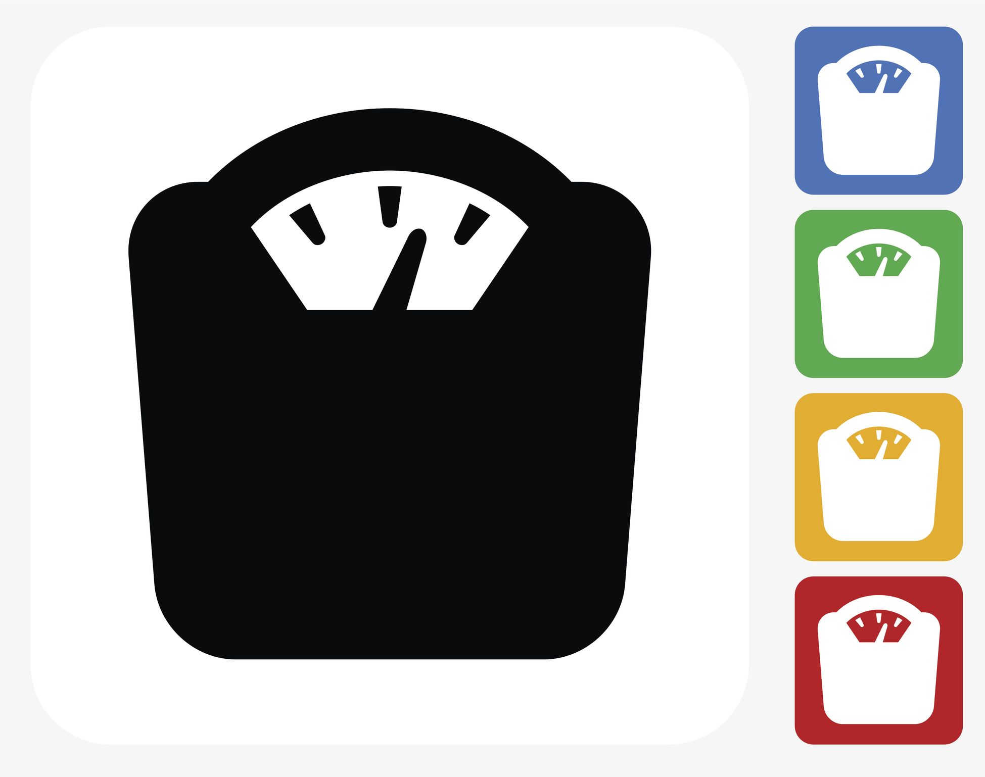 Weight Scale Icon Flat Graphic Design