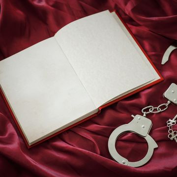 Book and handcuffs