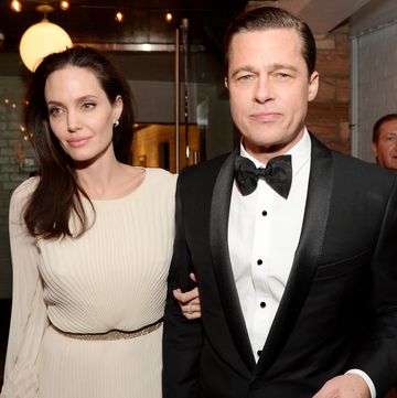 hollywood, ca november 05 writer director producer actress angelina jolie pitt l and actor producer brad pitt attend the after party for the opening night gala premiere of universal pictures by the sea during afi fest 2015 presented by audi at tcl chinese 6 theatres on november 5, 2015 in hollywood, california photo by michael kovacgetty images for afi
