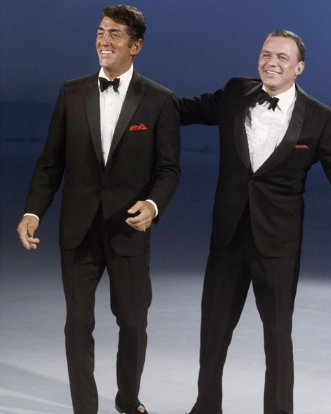 los angeles    1967  entertainers dean martin and frank sinatra on the set of the dean martin show  in 1967 in los angeles, california  photo by martin millsgetty images