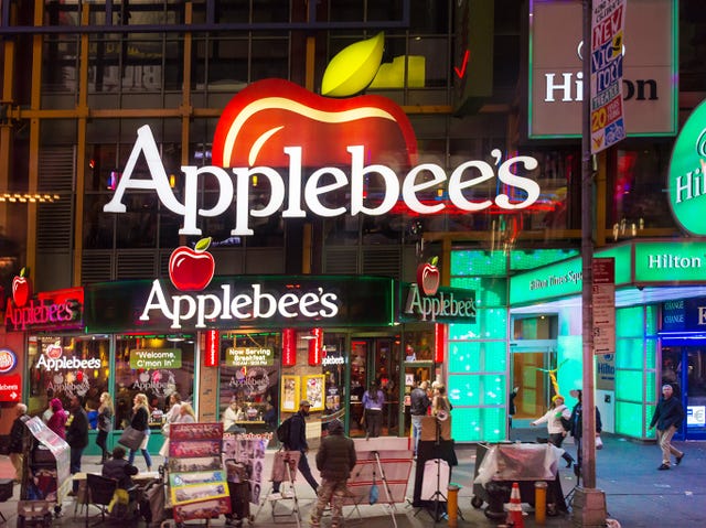 Applebee's restaurant at Times Square in New York City, USA