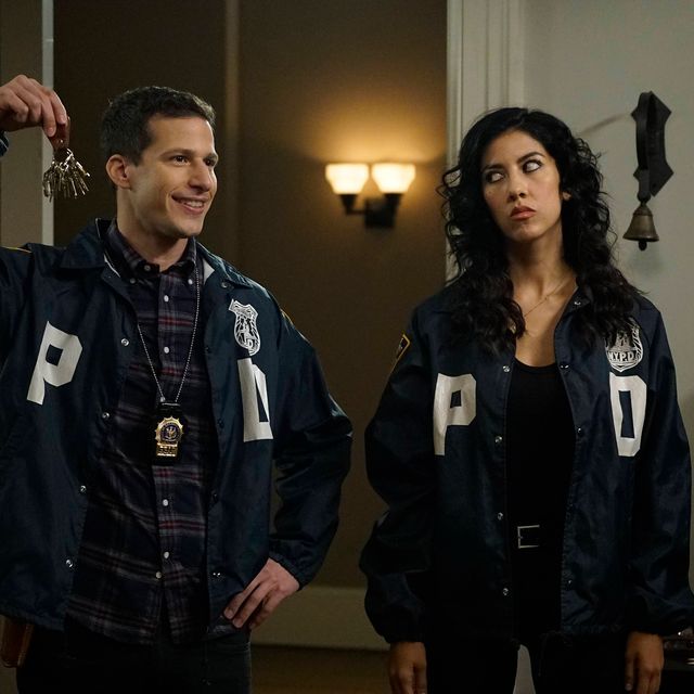 brooklyn nine nine l r andy samberg and stephanie beatriz in the the swedes episode of brooklyn nine nine airing sunday, dec 6 830 900 pm etpt on fox photo by fox image collection via getty images