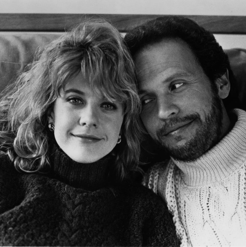When Harry Met Sally circa 1989: meg ryan and billy crystal pose for the movie when harry met sally circa 1989. (photo by hulton archive/getty images)