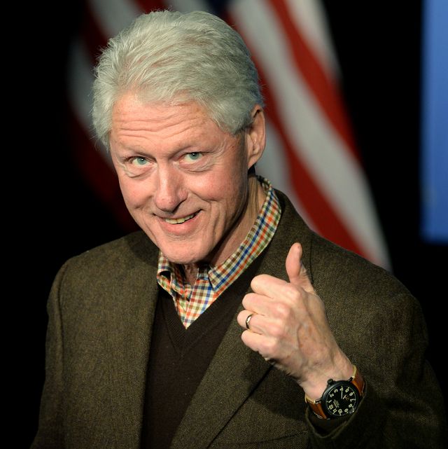 exeter, nh   january 4 former us president bill clinton speaks at exeter town hall january 4, 2016 in exeter, new hampshire bill clinton spent the day campaigning for his wife, democratic presidential candidate hillary clinton  photo by darren mccollestergetty images