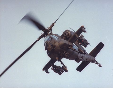 ah 64 apache, us armys newest attack helicopter in flight demo at fort belvoir  photo by robert d wardus armythe life picture collection via getty images