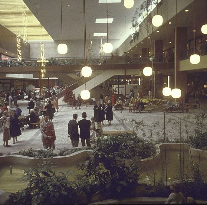 50 Vintage Postcards Capture Shopping Malls of the U.S. in the Mid