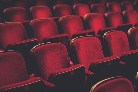 red, carmine, pattern, maroon, theatre, parallel, auditorium, material property, movie theater, design,