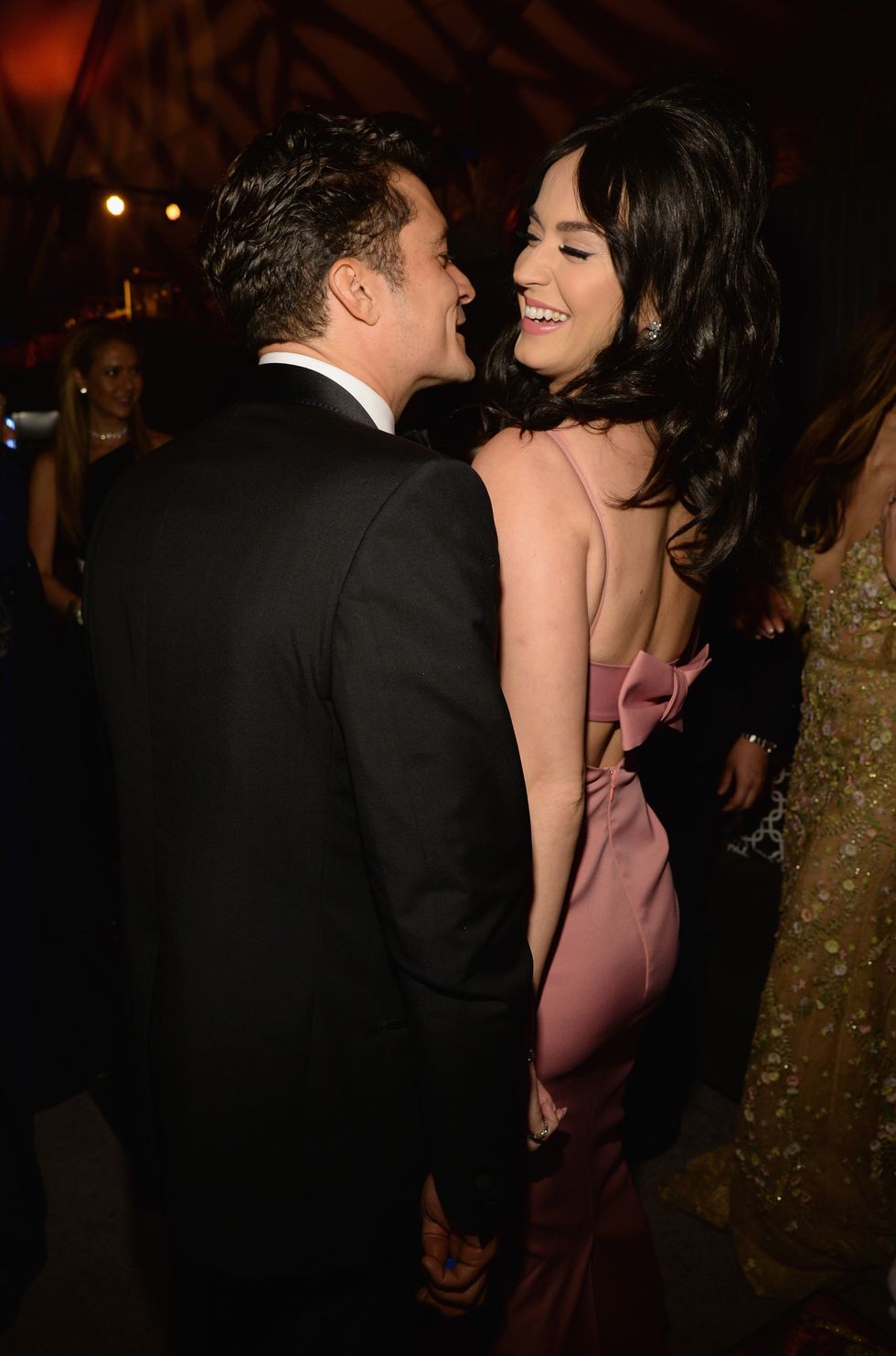 beverly hills, ca january 10 orlando bloom and katy perry attend the weinstein company and netflix golden globe party, presented with deleon tequila, laura mercier, lindt chocolate, marie claire and hearts on fire at the beverly hilton hotel on january 10, 2016 in beverly hills, california photo by kevin mazurgetty images for the weinstein company