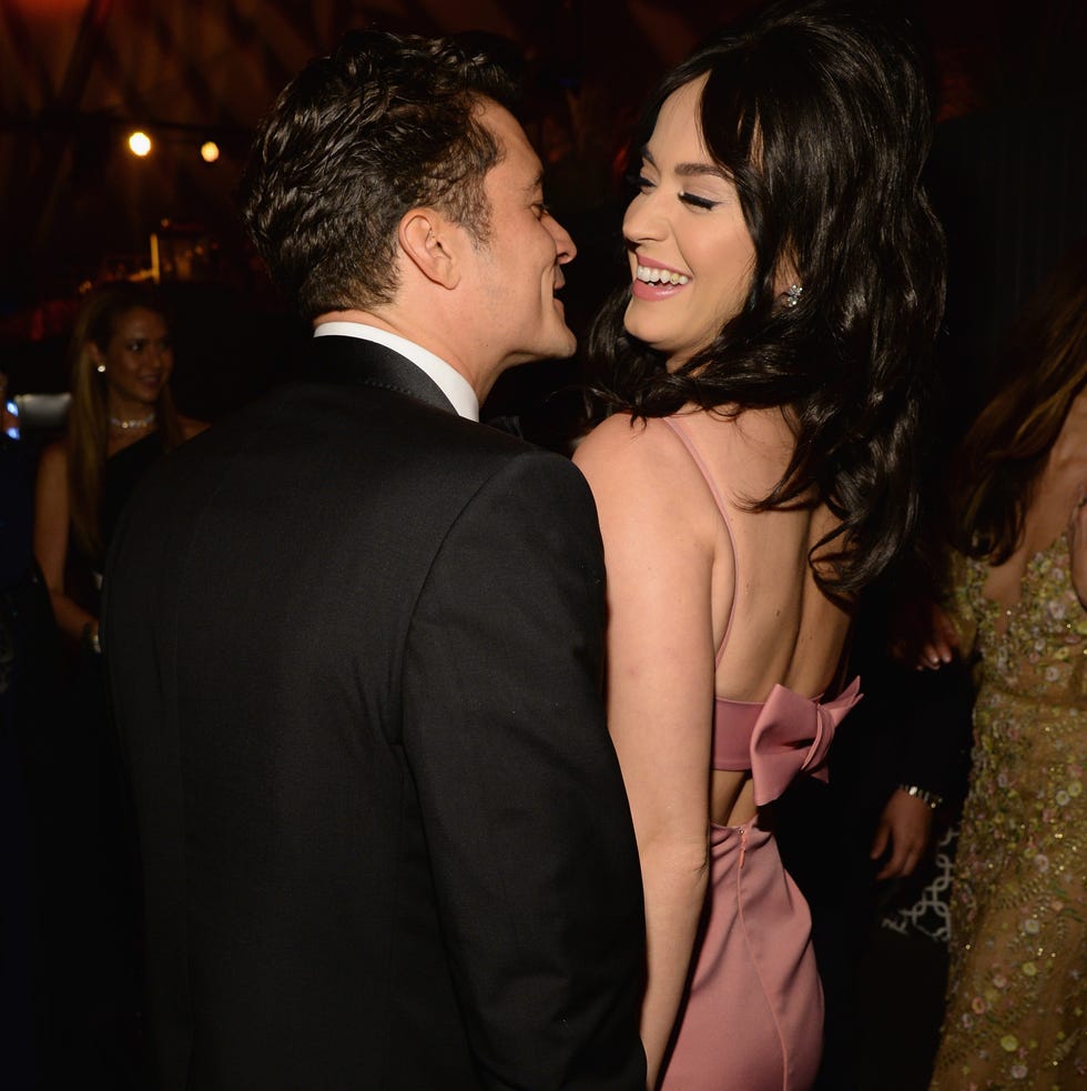 beverly hills, ca   january 10  actor orlando bloom l and singer katy perry attend the weinstein company and netflix golden globe party, presented with deleon tequila, laura mercier, lindt chocolate, marie claire and hearts on fire at the beverly hilton hotel on january 10, 2016 in beverly hills, california  photo by kevin mazurgetty images for the weinstein company