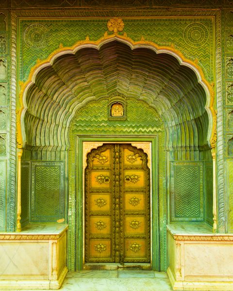 Door in City Palace, Jaipur, India