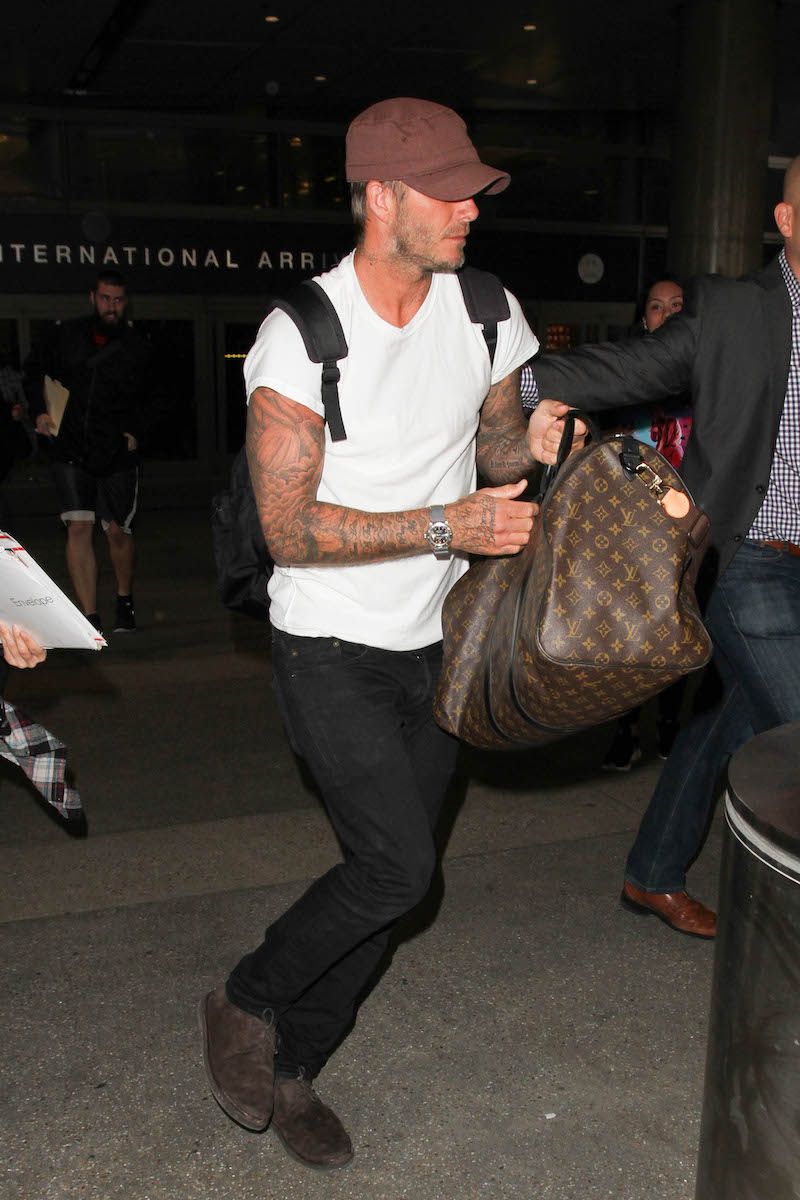los angeles, ca january 11 david beckham is seen at lax on january 11, 2016 in los angeles, california photo by gvkbauer griffingc images