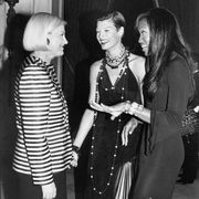 l r elizabeth tilberis, editor in chief of harpers bazaar magazine w models linda evangelista and naomi campbell  photo by robin platzertwin imagesthe life images collection via getty imagesgetty images