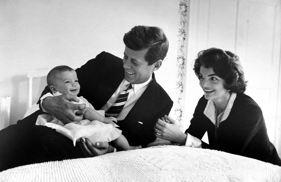 John F. And Jacqueline Kennedy With Baby Caroline Kennedy