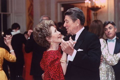 president ronald reagan ballroom dancing with wife nancy in the white house  photo by pete souzawhite housethe life picture collection via getty images