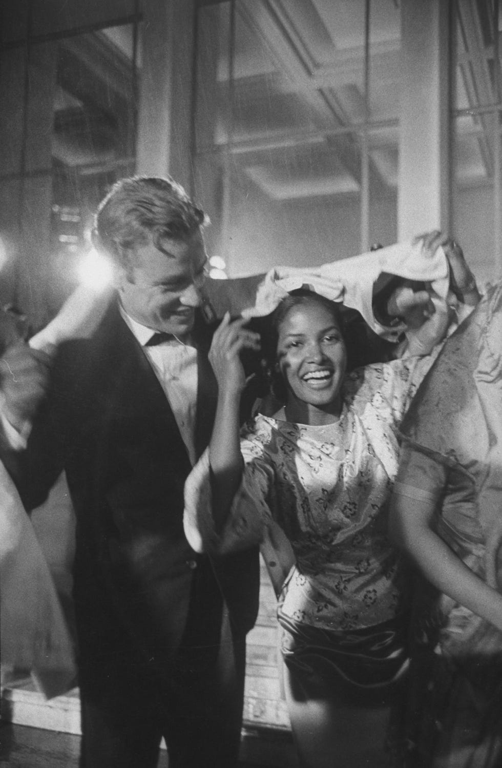 actress marpessa dawn r with husband georges vander l leaving film festival screening  photo by loomis deanthe life picture collection via getty images
